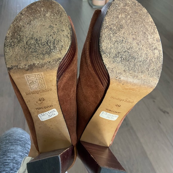 Chloe Suede Heels - Picture 5 of 5